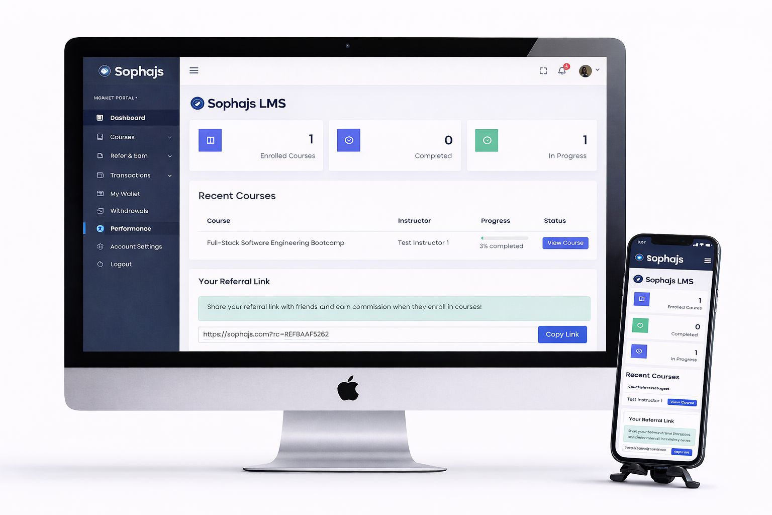 Sophajs Learning Managment System (SLMS)